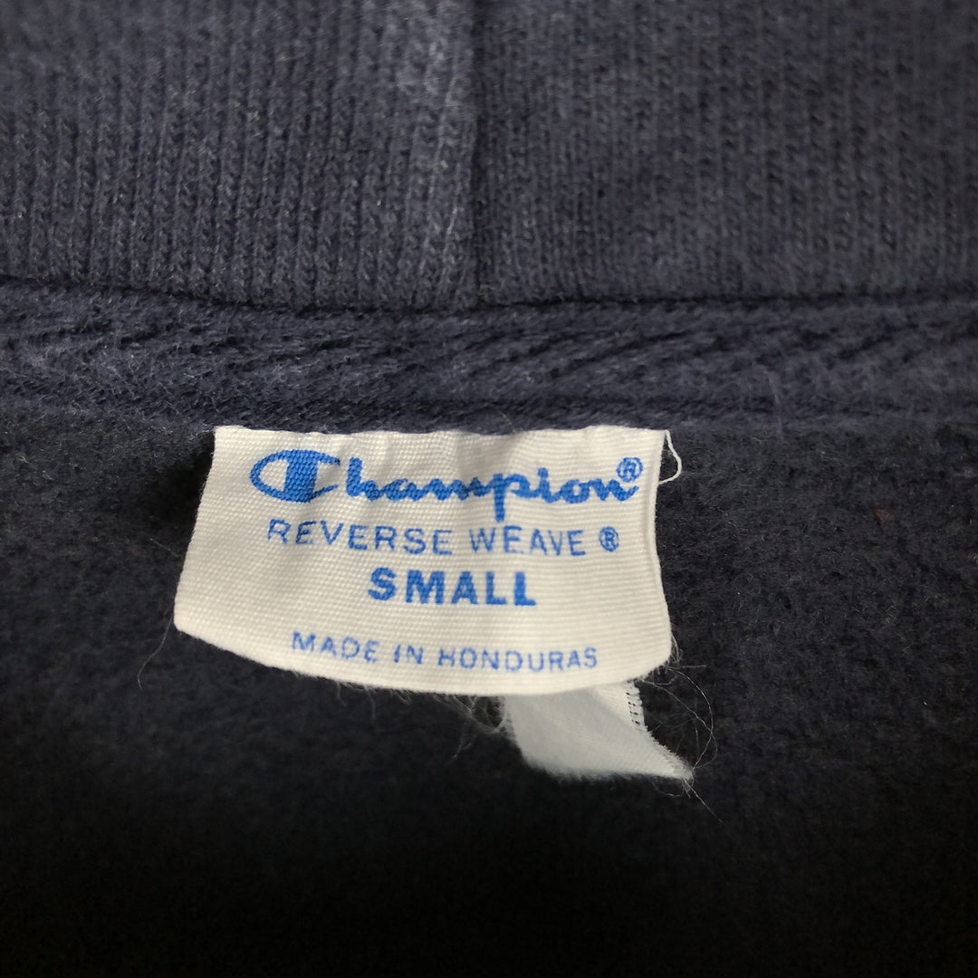Champion Reverse Weave Replica Single-Color Tag College Sweatshirt Pullover Hoodie, Men's Size S (approx.) unclear navy blue type Vintage Second Hand