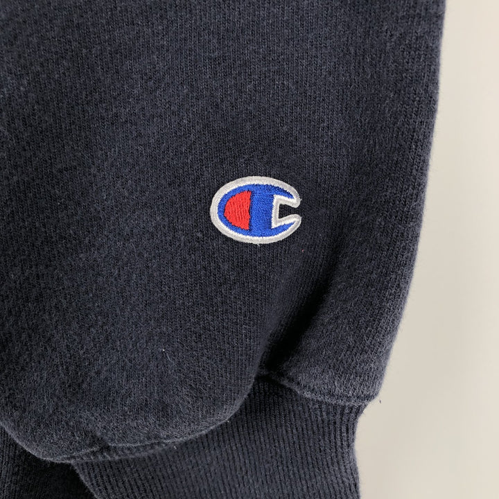 Champion Reverse Weave Replica Single-Color Tag College Sweatshirt Pullover Hoodie, Men's Size S (approx.) unclear navy blue type Vintage Second Hand