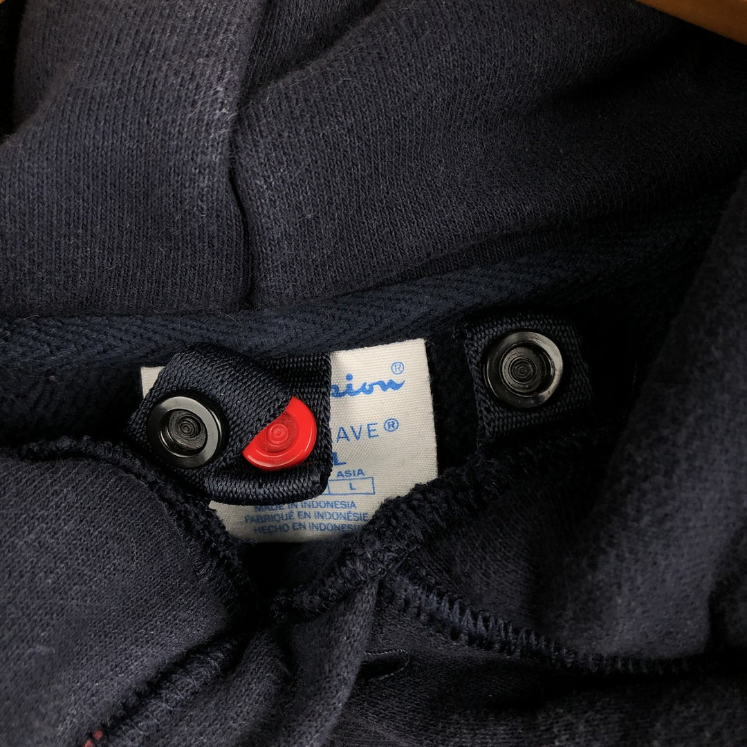 00'S Champion REVERSE WEAVE Reverse Weave Sweat Pullover Hoodie Men's L size unclear navy blue type Vintage Second Hand