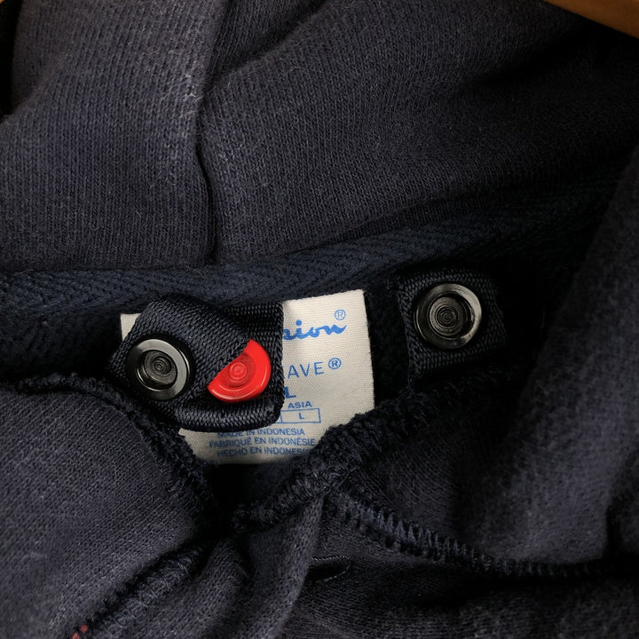 00'S Champion REVERSE WEAVE Reverse Weave Sweat Pullover Hoodie Men's L size unclear navy blue type Vintage Second Hand