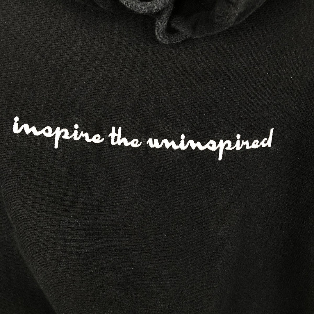 2000'S Champion Reverse Weave Replica Sweatshirt Pullover Hoodie with Solid Color Tag, Men's Size L (approx.) cotton black type Vintage Second Hand