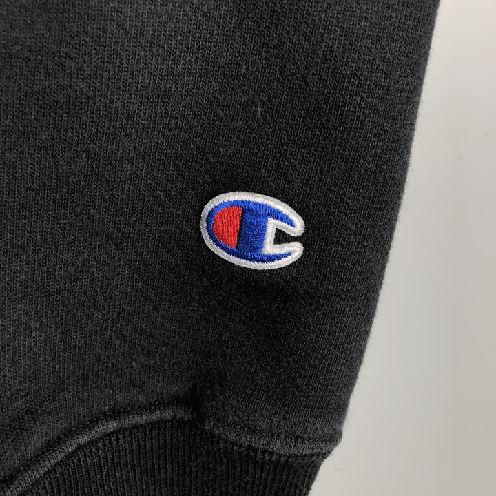 2000'S Champion Reverse Weave Replica Sweatshirt Pullover Hoodie with Solid Color Tag, Men's Size L (approx.) cotton black type Vintage Second Hand