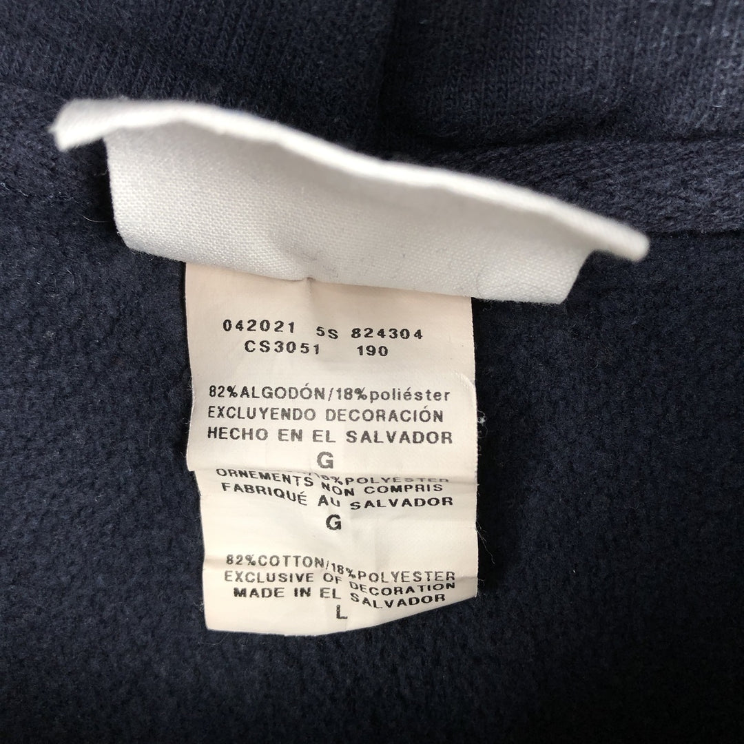 2000'S Champion REVERSE WEAVE Reverse Weave College Sweatshirt Pullover Hoodie, Men's Size L cotton navy blue type Vintage Second Hand