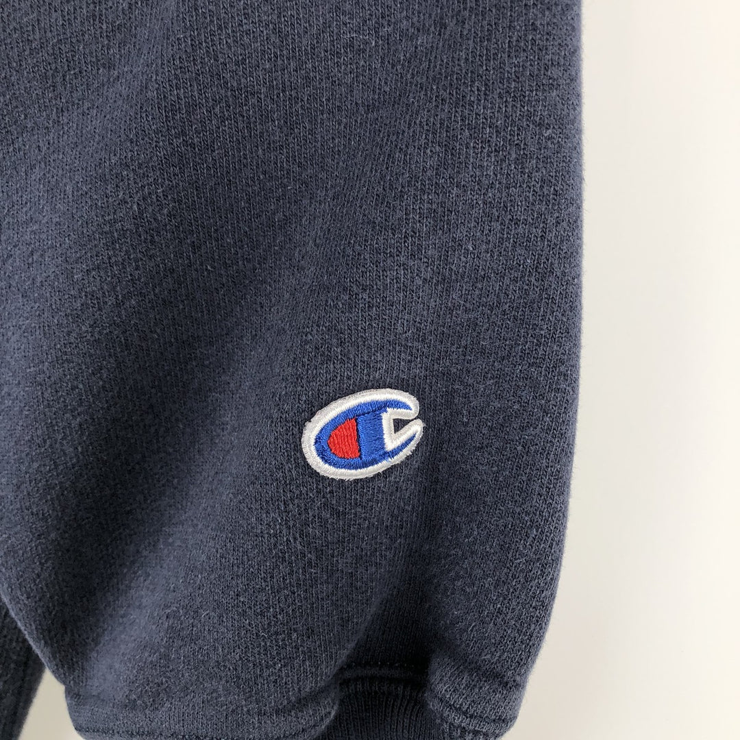 2000'S Champion REVERSE WEAVE Reverse Weave College Sweatshirt Pullover Hoodie, Men's Size L cotton navy blue type Vintage Second Hand