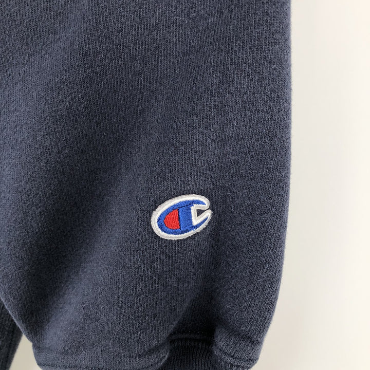2000'S Champion REVERSE WEAVE Reverse Weave College Sweatshirt Pullover Hoodie, Men's Size L cotton navy blue type Vintage Second Hand