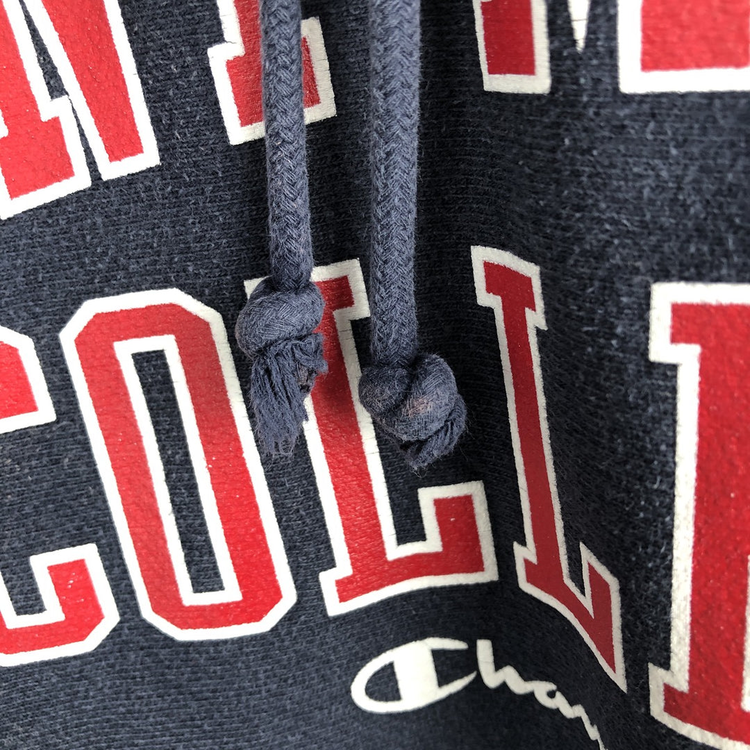2000'S Champion REVERSE WEAVE Reverse Weave College Sweatshirt Pullover Hoodie, Men's Size L cotton navy blue type Vintage Second Hand