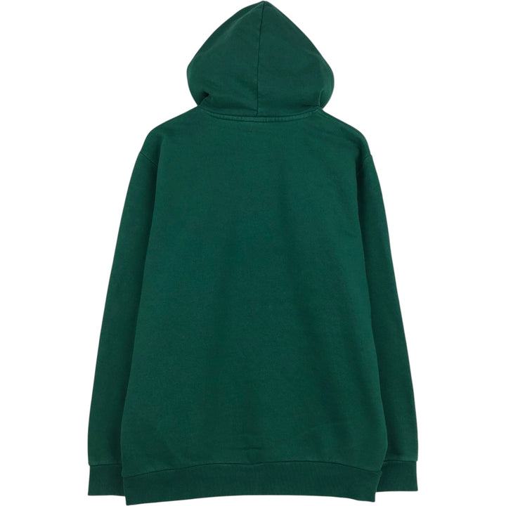 Adidas sweatshirt pullover hoodie, men's size L cotton green type Vintage Second Hand
