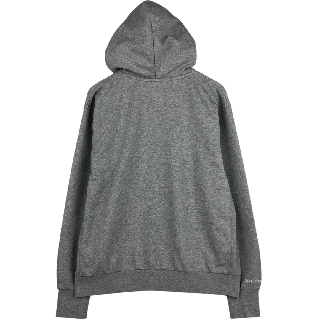 Nike Dri-FIT sweatshirt pullover hoodie, men's size L cotton gray type Vintage Second Hand