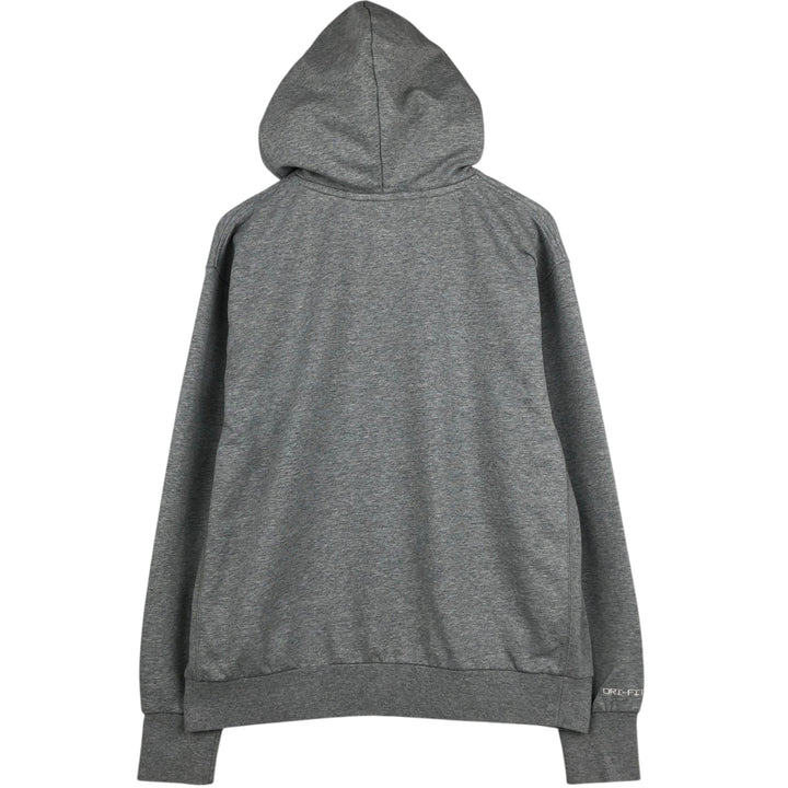 Nike Dri-FIT sweatshirt pullover hoodie, men's size L cotton gray type Vintage Second Hand