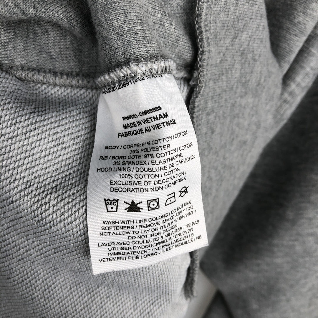 Nike Dri-FIT sweatshirt pullover hoodie, men's size L cotton gray type Vintage Second Hand