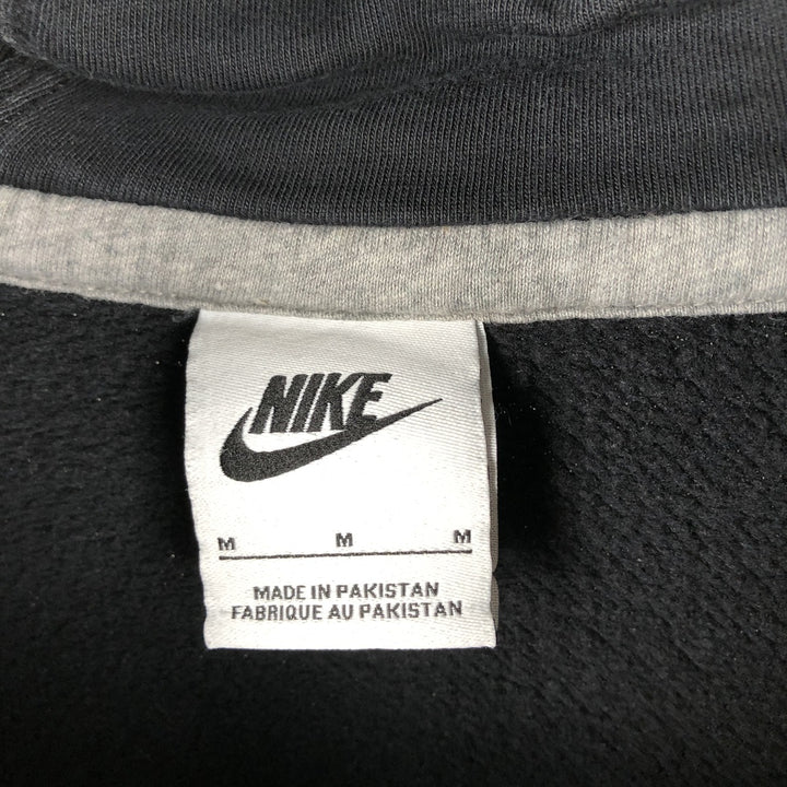 Nike Sweat Pullover Hoodie, Men's Size M cotton black type Vintage Second Hand