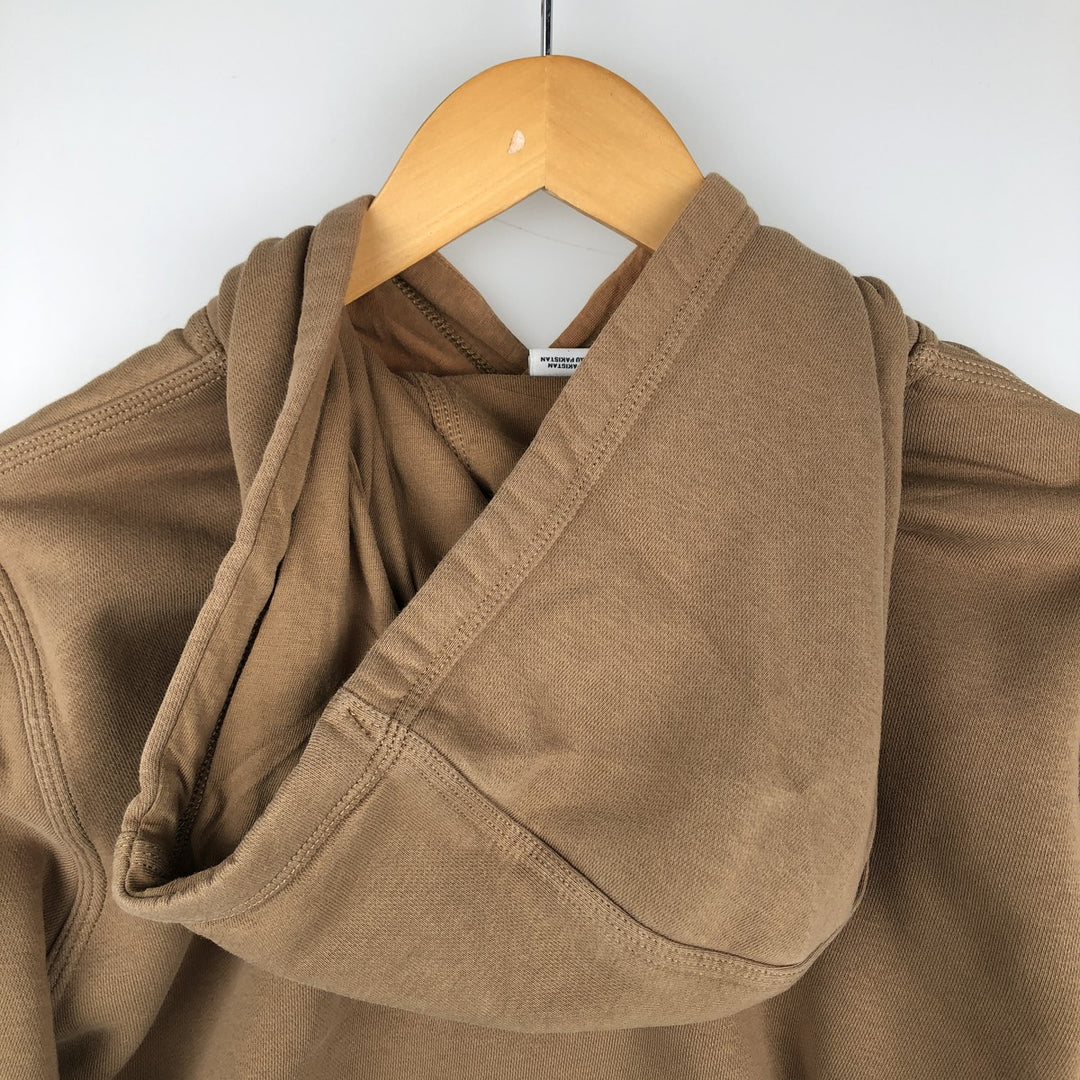 Nike Sweat Pullover Hoodie, Men's Size M cotton Beige type Vintage Second Hand