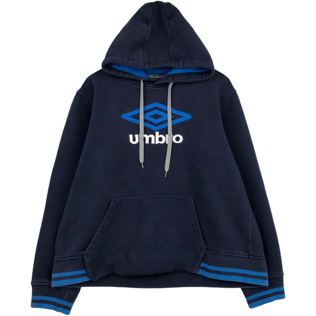 Umbro UMBRO sweatshirt pullover hoodie, men's XL size cotton navy blue type Vintage Second Hand