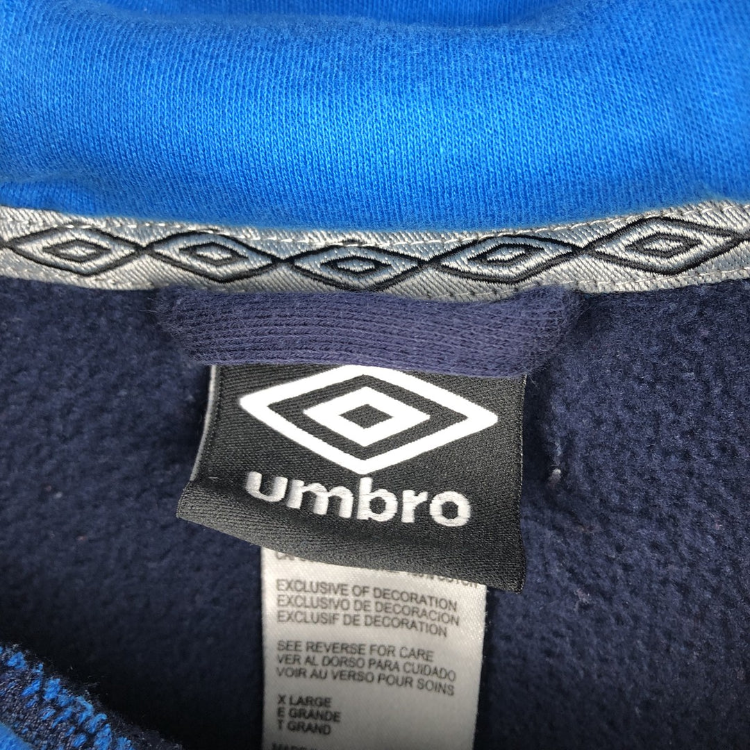 Umbro UMBRO sweatshirt pullover hoodie, men's XL size cotton navy blue type Vintage Second Hand
