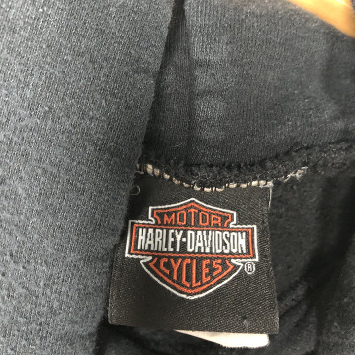 Harley-Davidson Advertising Pullover Hoodie, Men's XL cotton black type Vintage Second Hand