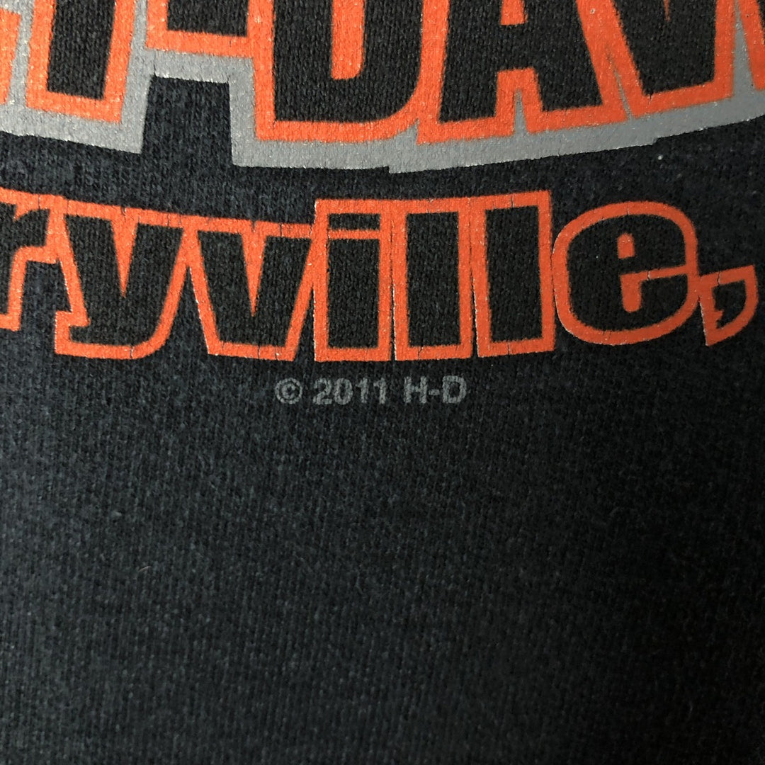 Harley-Davidson Advertising Pullover Hoodie, Men's XL cotton black type Vintage Second Hand