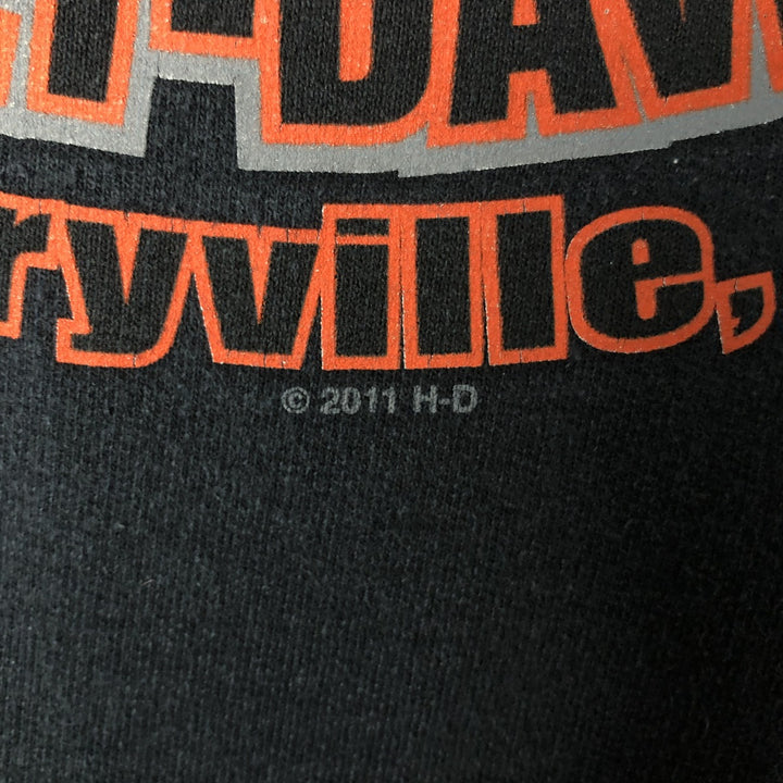 Harley-Davidson Advertising Pullover Hoodie, Men's XL cotton black type Vintage Second Hand