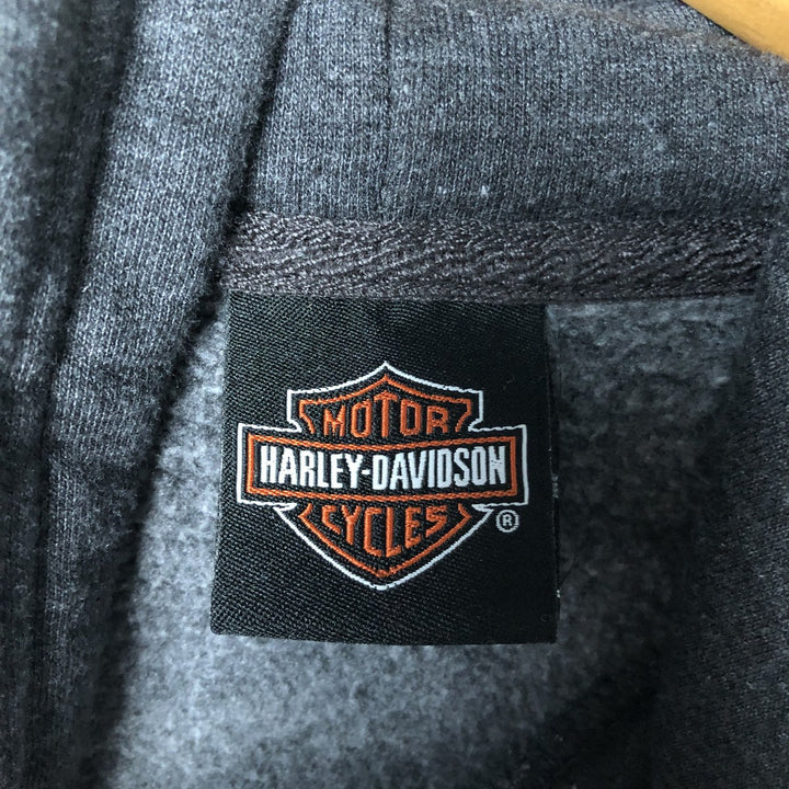 Harley-Davidson Advertising Pullover Hoodie, Men's Size L unclear gray type Vintage Second Hand