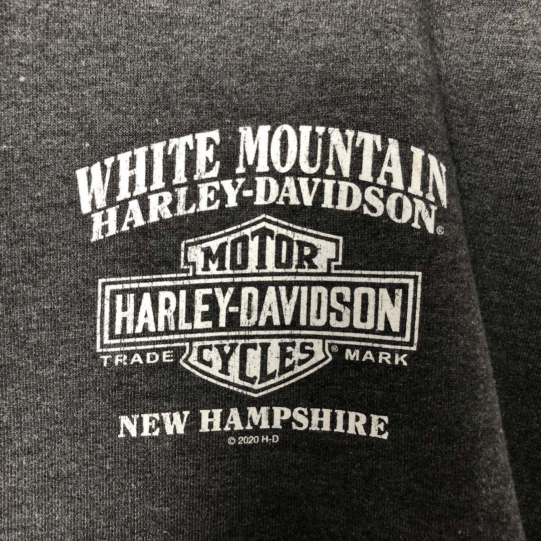 Harley-Davidson Advertising Pullover Hoodie, Men's Size L unclear gray type Vintage Second Hand