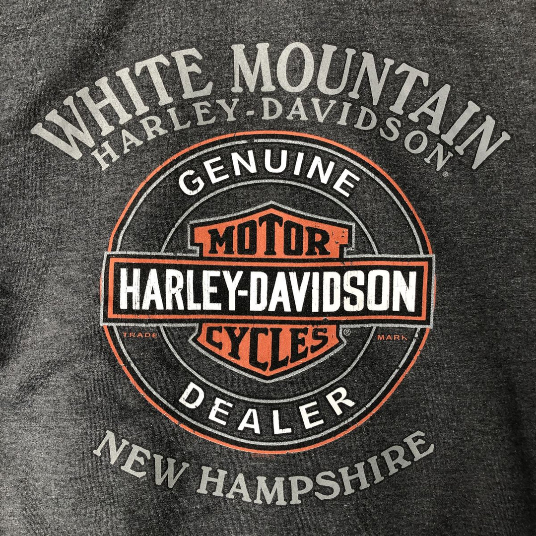 Harley-Davidson Advertising Pullover Hoodie, Men's Size L unclear gray type Vintage Second Hand