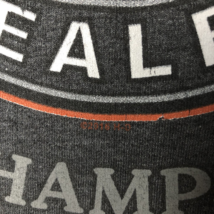 Harley-Davidson Advertising Pullover Hoodie, Men's Size L unclear gray type Vintage Second Hand