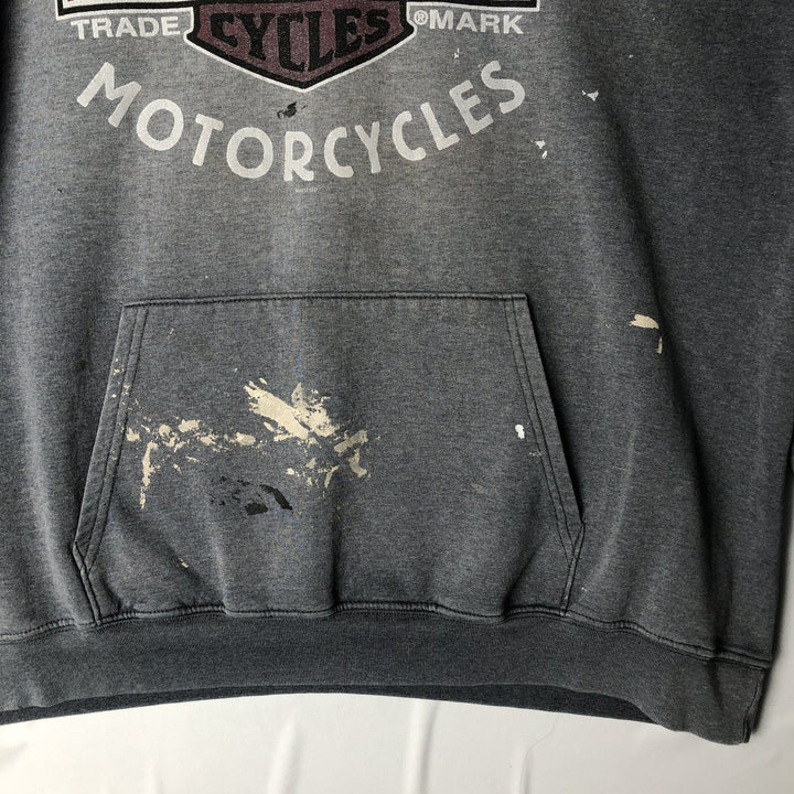 Harley-Davidson Advertising Pullover Hoodie, Men's XXL unclear gray type Vintage Second Hand