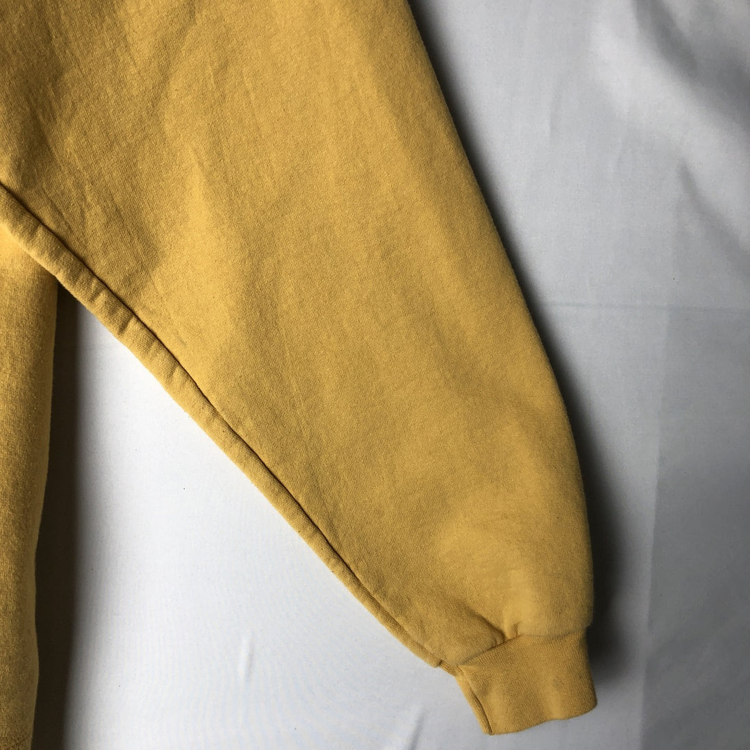 00'S Harley Davidson Fire Pattern Advertising Sweat Pullover Hoodie Men's L size cotton yellow type Vintage Second Hand