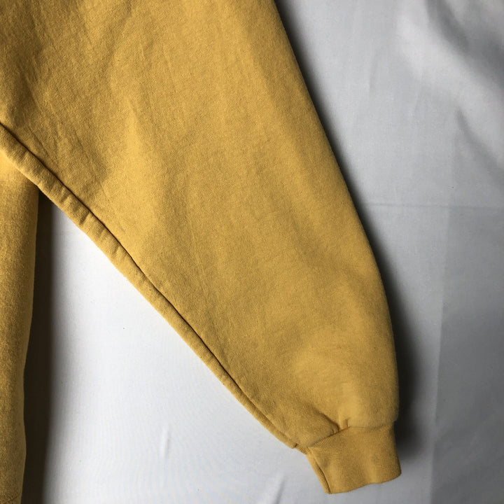 00'S Harley Davidson Fire Pattern Advertising Sweat Pullover Hoodie Men's L size cotton yellow type Vintage Second Hand