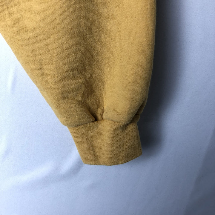 00'S Harley Davidson Fire Pattern Advertising Sweat Pullover Hoodie Men's L size cotton yellow type Vintage Second Hand