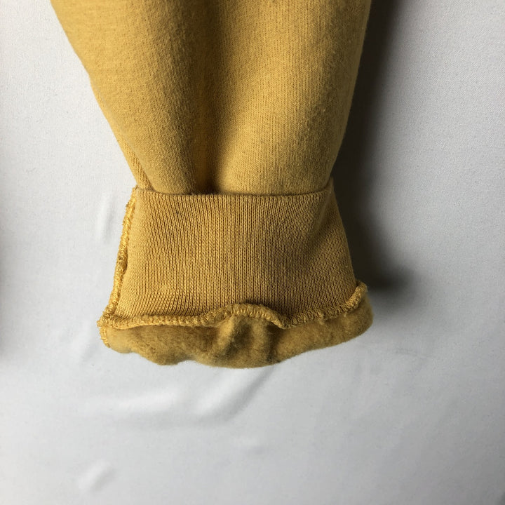 00'S Harley Davidson Fire Pattern Advertising Sweat Pullover Hoodie Men's L size cotton yellow type Vintage Second Hand