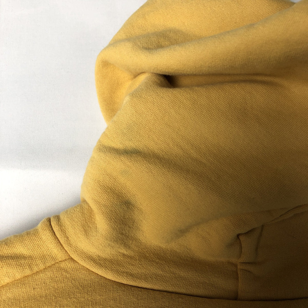 00'S Harley Davidson Fire Pattern Advertising Sweat Pullover Hoodie Men's L size cotton yellow type Vintage Second Hand