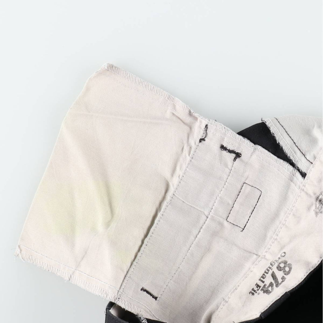 Dickies 874 Original Fit Work Pants for Men, W32 equivalent polyester black type Vintage Second Hand