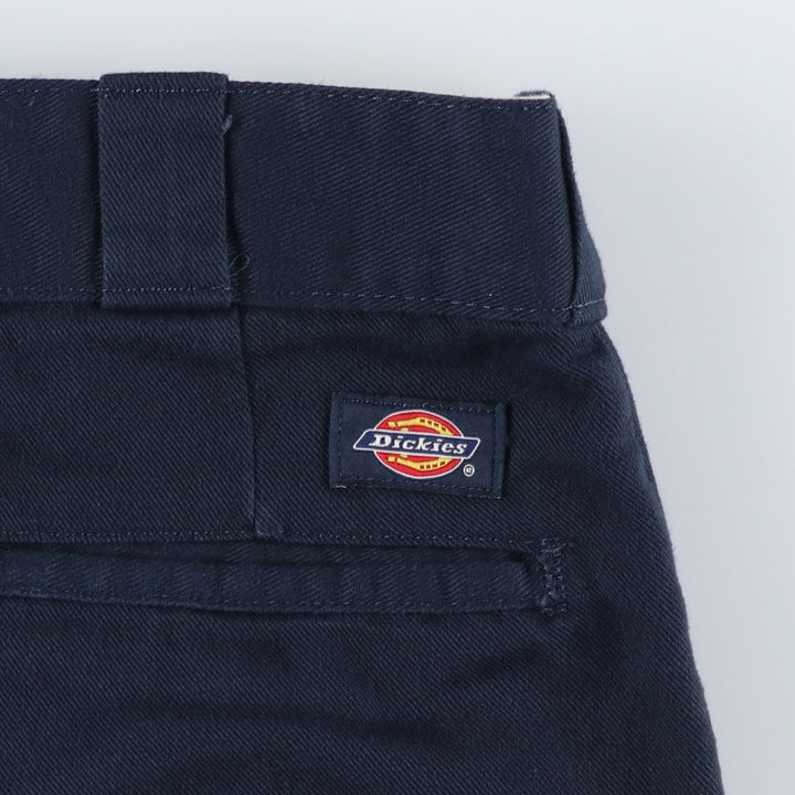 Dickies 874 FLEX ORIGINAL FIT Work Pants, Men's, Size 34 (approx.) polyester navy blue type Vintage Second Hand