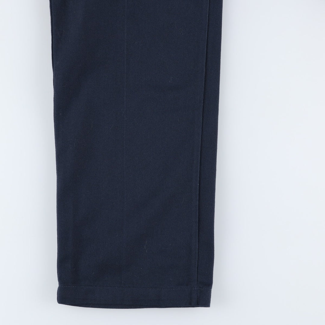 Dickies 874 FLEX ORIGINAL FIT Work Pants, Men's, Size 34 (approx.) polyester navy blue type Vintage Second Hand