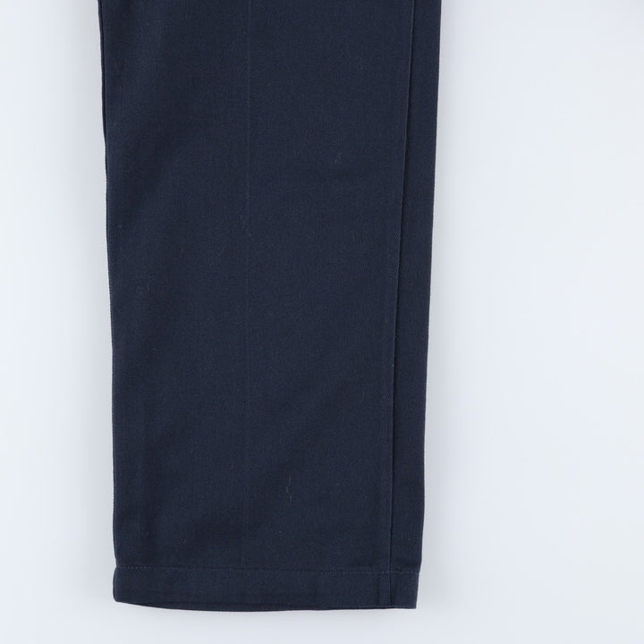 Dickies 874 FLEX ORIGINAL FIT Work Pants, Men's, Size 34 (approx.) polyester navy blue type Vintage Second Hand