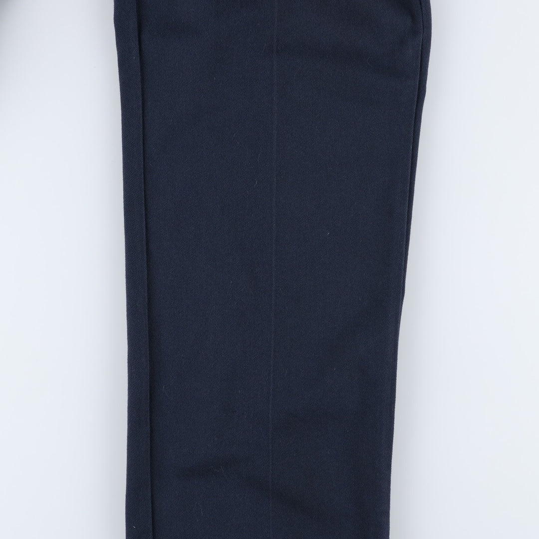 Dickies 874 FLEX ORIGINAL FIT Work Pants, Men's, Size 34 (approx.) polyester navy blue type Vintage Second Hand