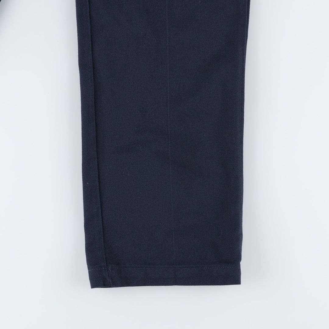 Dickies 874 FLEX ORIGINAL FIT Work Pants, Men's, Size 34 (approx.) polyester navy blue type Vintage Second Hand