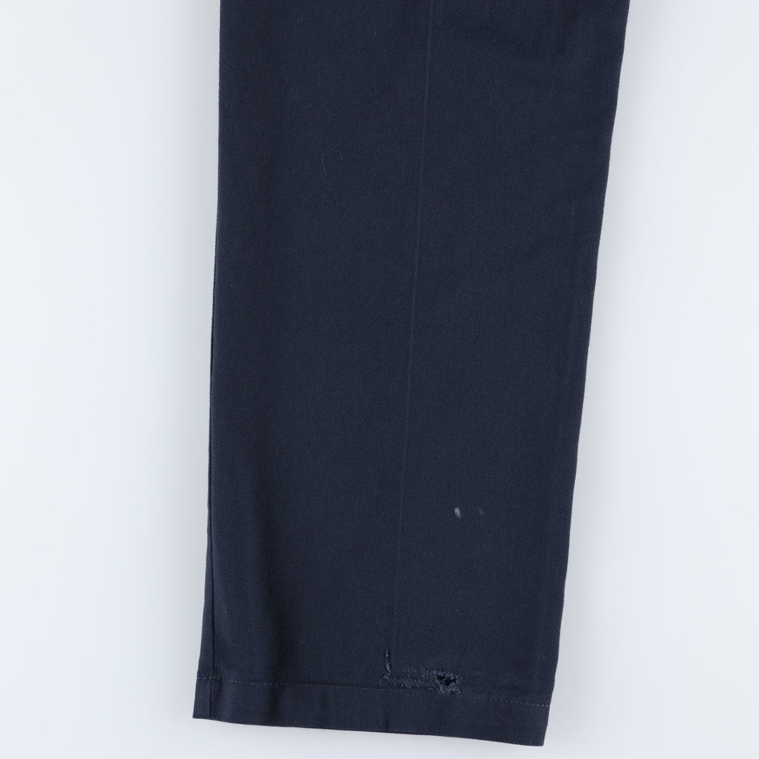 Dickies 874 FLEX ORIGINAL FIT Work Pants, Men's, Size 34 (approx.) polyester navy blue type Vintage Second Hand