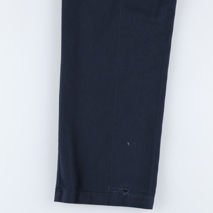 Dickies 874 FLEX ORIGINAL FIT Work Pants, Men's, Size 34 (approx.) polyester navy blue type Vintage Second Hand