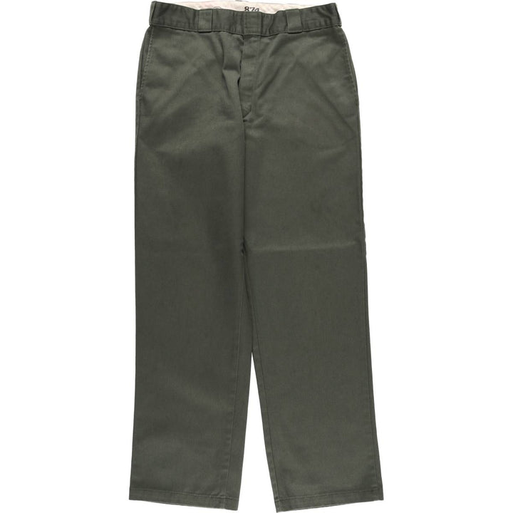 Dickies Work Pants Men's W34 unclear green type Vintage Second Hand