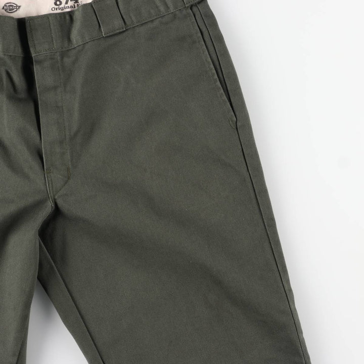 Dickies Work Pants Men's W34 unclear green type Vintage Second Hand