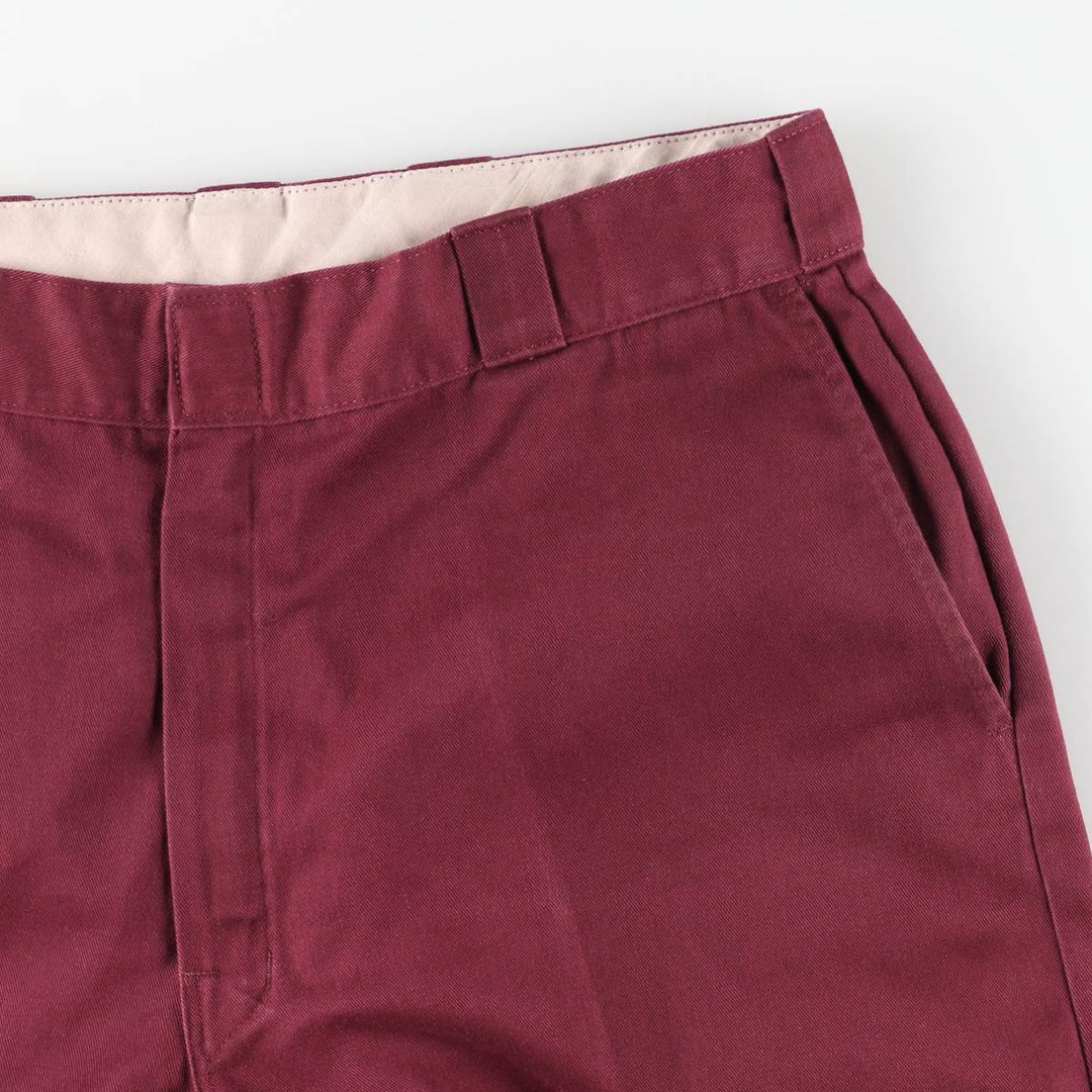 Dickies Double Knee Work Pants, Men's Size W36 polyester Red type red-purple Vintage Second Hand
