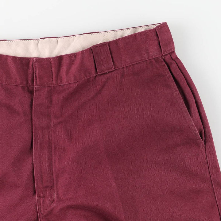 Dickies Double Knee Work Pants, Men's Size W36 polyester Red type red-purple Vintage Second Hand