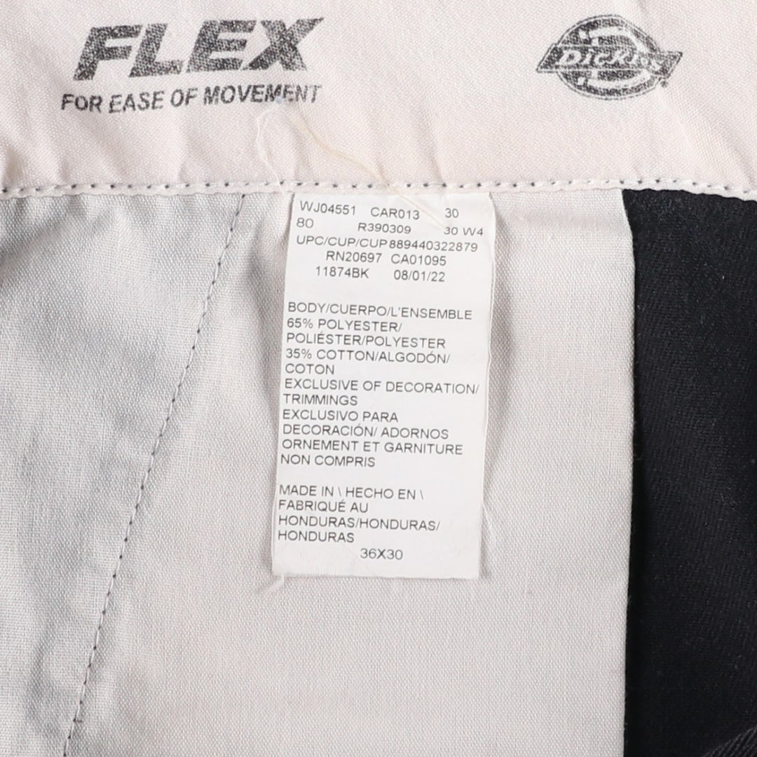 Dickies 874 Flex Original Fit Work Pants, Men's, Size 36 polyester black type Vintage Second Hand