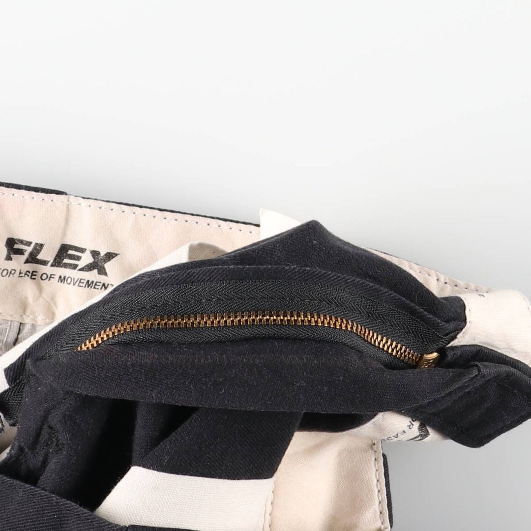 Dickies work pants for men, size W34 (approx.), zipper fly. polyester black type Vintage Second Hand