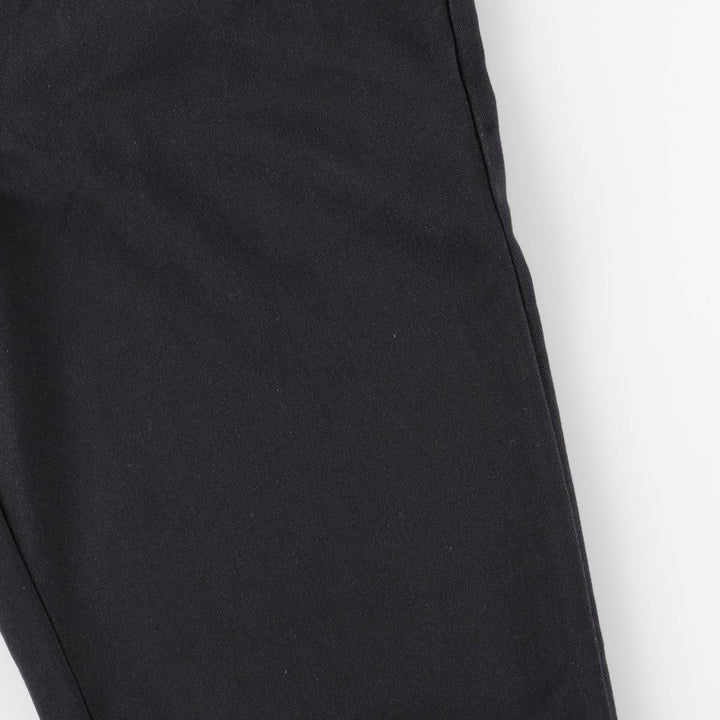 Dickies work pants for men, size W34 (approx.), zipper fly. polyester black type Vintage Second Hand