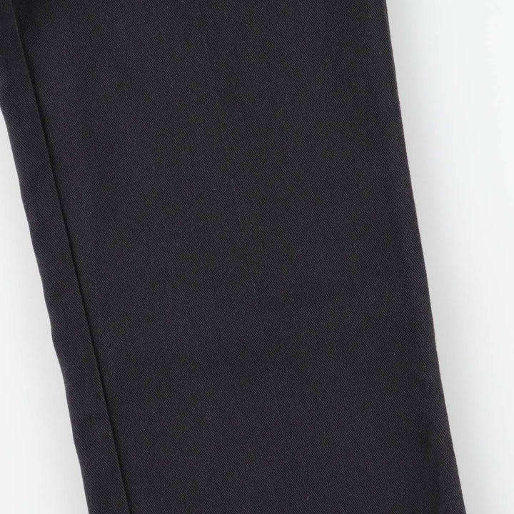 Dickies work pants for men, size W34 (approx.), zipper fly. polyester black type Vintage Second Hand