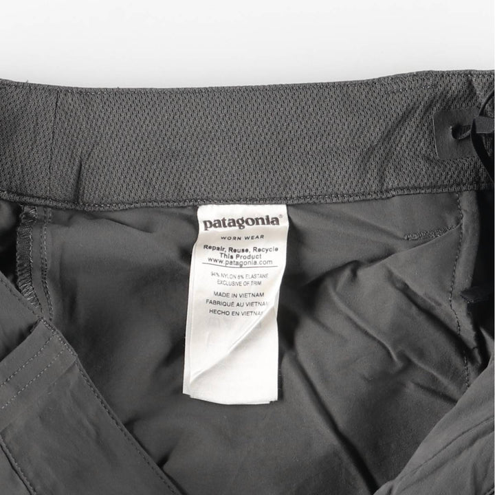 Patagonia Quantary Pants 55176FA18 Nylon Pants, Windbreaker Pants, Men's W34 equivalent. Nylon gray type Vintage Second Hand