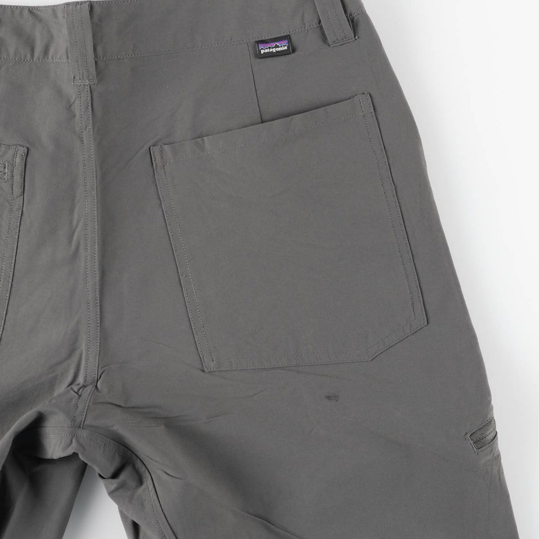 Patagonia Quantary Pants 55176FA18 Nylon Pants, Windbreaker Pants, Men's W34 equivalent. Nylon gray type Vintage Second Hand
