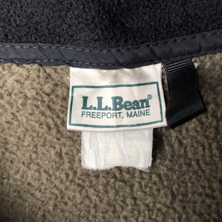 Vintage 70s-80'S LLBean Half-Zip Fleece Pullover, Men's XL unclear Khaki type Vintage Second Hand